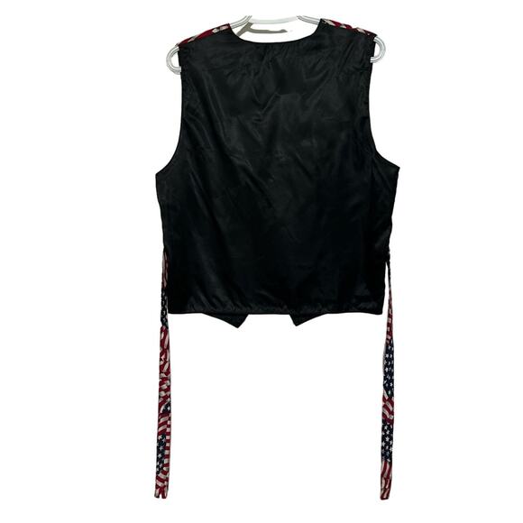 Unknown Brand Men's Patriotic Vest Ties in Back Size M - Picture 2 of 4